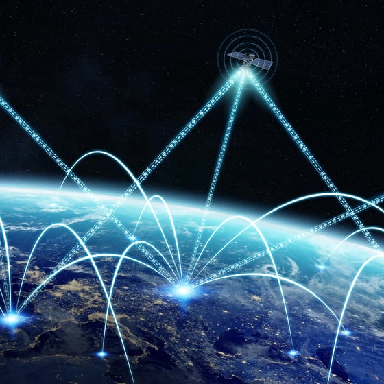 Satellite-mirror-steering